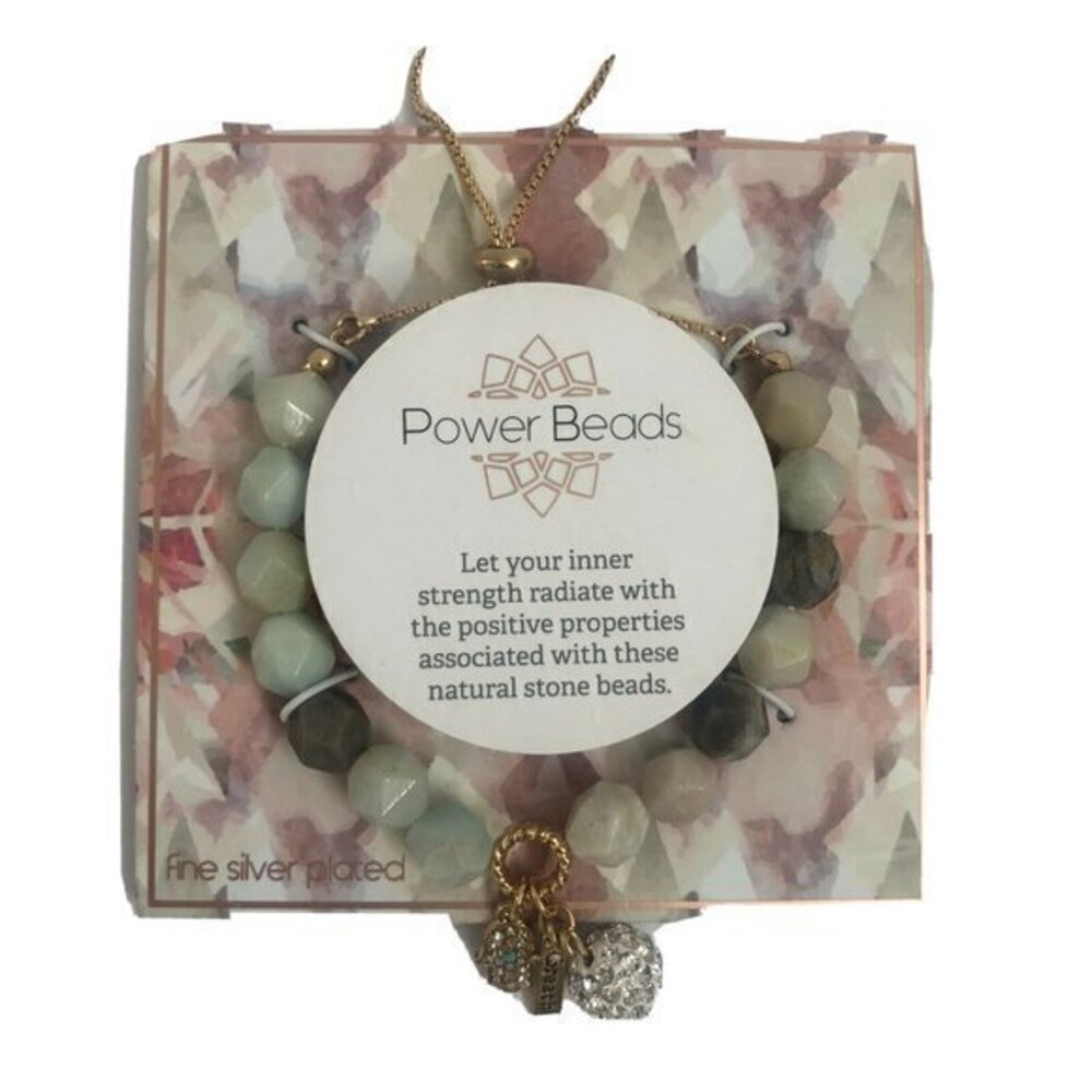 Power Beads valentine Positive Bracelet Breath & Evil eye H